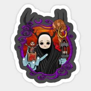 Death in toy world Sticker